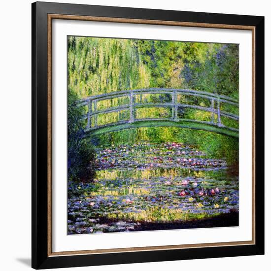 The Waterlily Pond with the Japanese Bridge, 1899-Claude Monet-Framed Premium Giclee Print