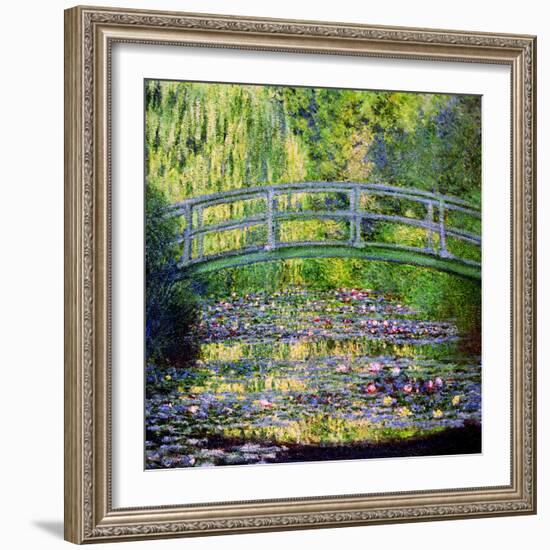 The Waterlily Pond with the Japanese Bridge, 1899-Claude Monet-Framed Giclee Print