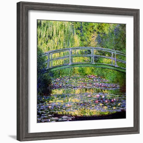 The Waterlily Pond with the Japanese Bridge, 1899-Claude Monet-Framed Giclee Print