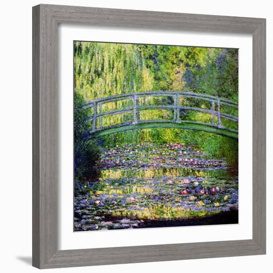 The Waterlily Pond with the Japanese Bridge, 1899-Claude Monet-Framed Giclee Print