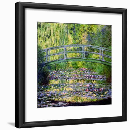 The Waterlily Pond with the Japanese Bridge, 1899-Claude Monet-Framed Giclee Print