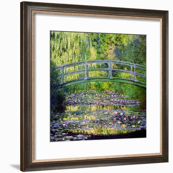 The Waterlily Pond with the Japanese Bridge, 1899-Claude Monet-Framed Giclee Print