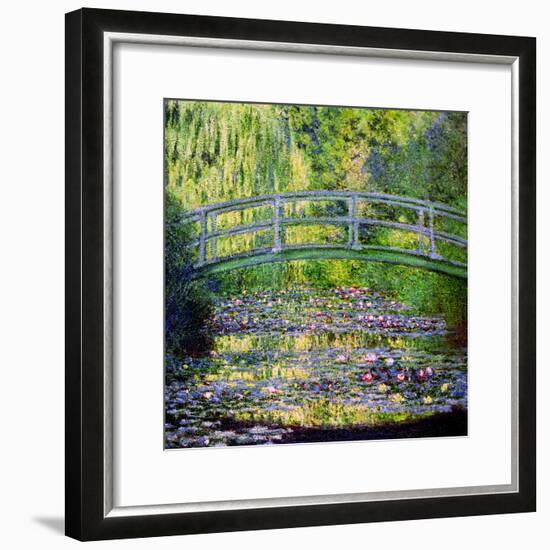 The Waterlily Pond with the Japanese Bridge, 1899-Claude Monet-Framed Giclee Print