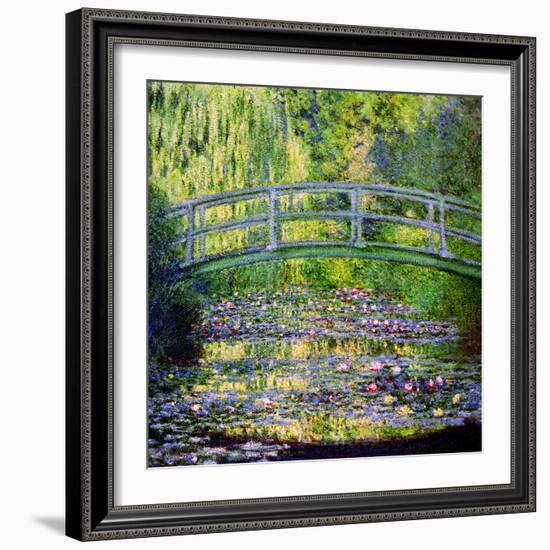 The Waterlily Pond with the Japanese Bridge, 1899-Claude Monet-Framed Giclee Print