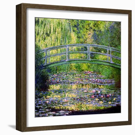 The Waterlily Pond with the Japanese Bridge, 1899-Claude Monet-Framed Premium Giclee Print