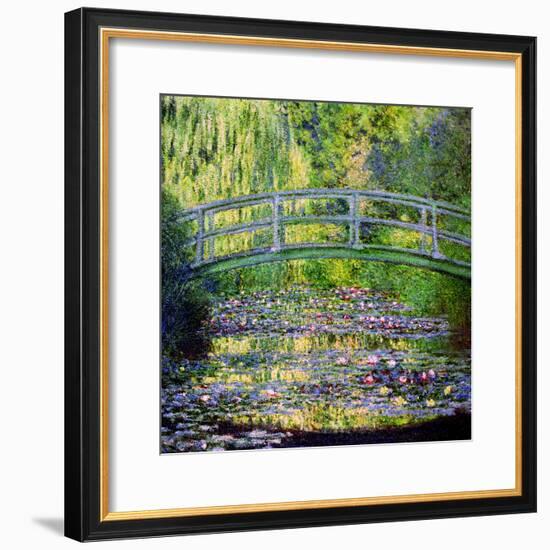 The Waterlily Pond with the Japanese Bridge, 1899-Claude Monet-Framed Premium Giclee Print