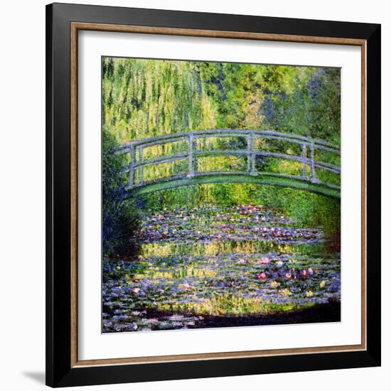 The Waterlily Pond with the Japanese Bridge, 1899-Claude Monet-Framed Premium Giclee Print