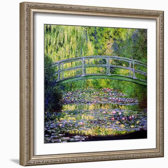 The Waterlily Pond with the Japanese Bridge, 1899-Claude Monet-Framed Giclee Print