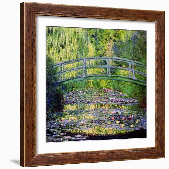 The Waterlily Pond with the Japanese Bridge, 1899-Claude Monet-Framed Giclee Print