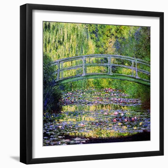 The Waterlily Pond with the Japanese Bridge, 1899-Claude Monet-Framed Giclee Print