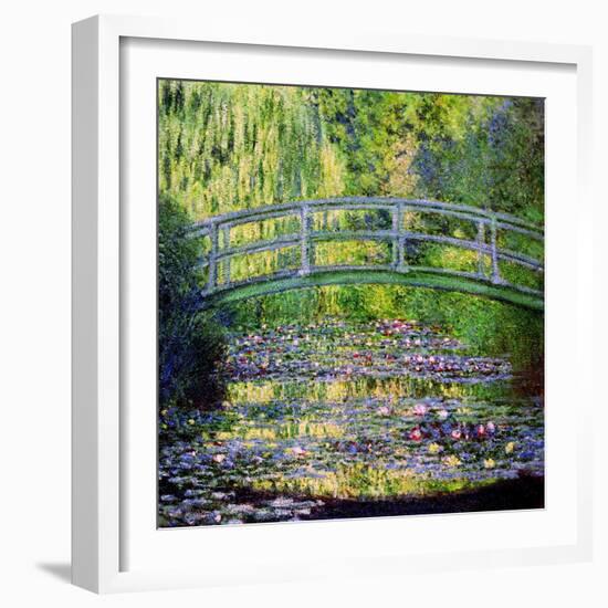 The Waterlily Pond with the Japanese Bridge, 1899-Claude Monet-Framed Giclee Print