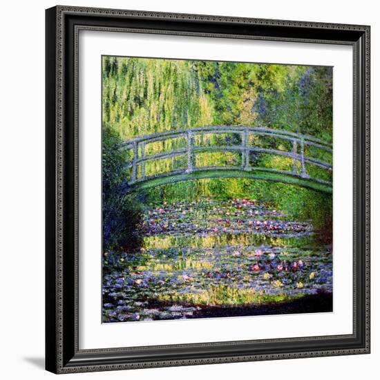 The Waterlily Pond with the Japanese Bridge, 1899-Claude Monet-Framed Giclee Print