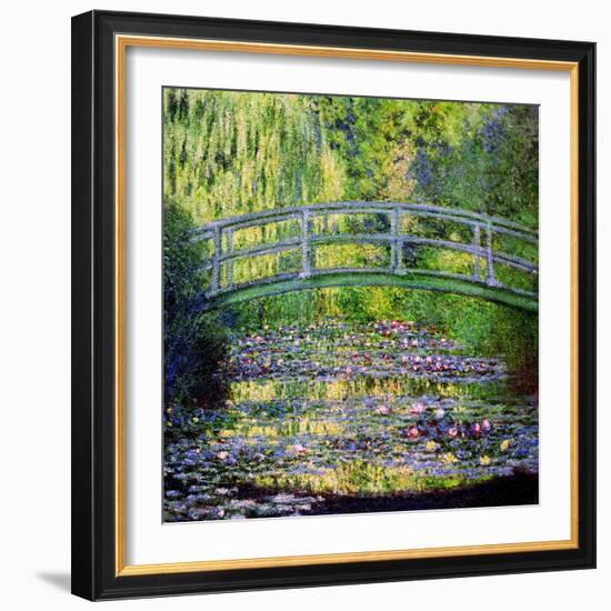 The Waterlily Pond with the Japanese Bridge, 1899-Claude Monet-Framed Giclee Print