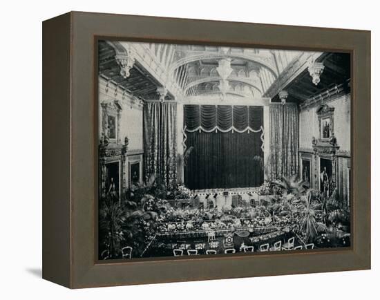 The Waterloo Chamber, Windsor Castle, Fitted as a theatre for the State Plays of 1891, c1891,(1901-Eyre & Spottiswoode-Framed Premier Image Canvas