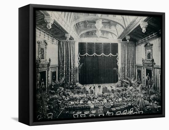 The Waterloo Chamber, Windsor Castle, Fitted as a theatre for the State Plays of 1891, c1891,(1901-Eyre & Spottiswoode-Framed Premier Image Canvas