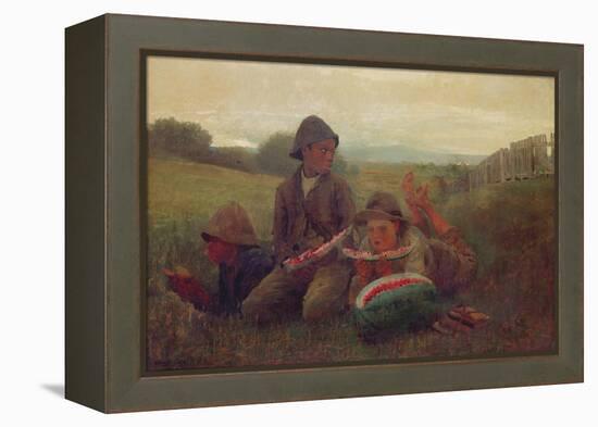 The Watermelon Boys, 1876-Winslow Homer-Framed Premier Image Canvas