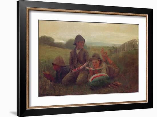 The Watermelon Boys, 1876-Winslow Homer-Framed Giclee Print