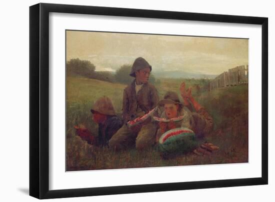 The Watermelon Boys, 1876-Winslow Homer-Framed Giclee Print