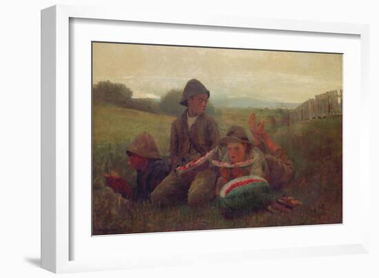 The Watermelon Boys, 1876-Winslow Homer-Framed Giclee Print