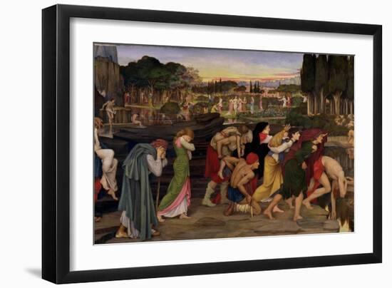 The Waters of Lethe by the Plains of Elysium, C.1880-John Roddam Spencer Stanhope-Framed Giclee Print