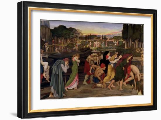 The Waters of Lethe by the Plains of Elysium, C.1880-John Roddam Spencer Stanhope-Framed Giclee Print