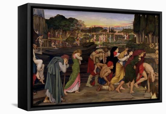 The Waters of Lethe by the Plains of Elysium, C.1880-John Roddam Spencer Stanhope-Framed Premier Image Canvas