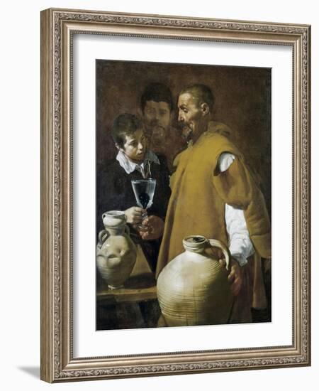 The Waterseller of Seville-Diego Velazquez-Framed Art Print