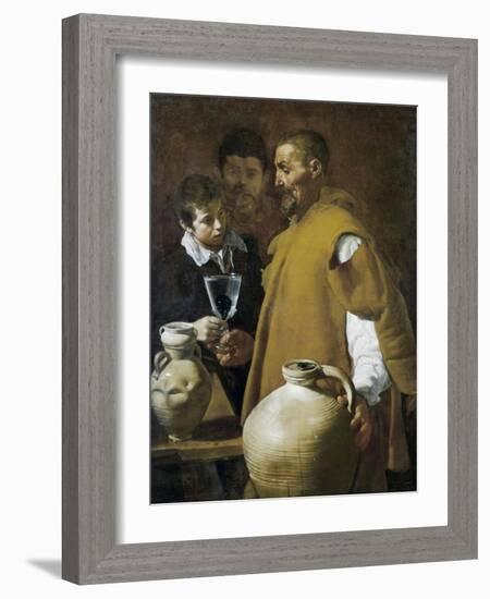 The Waterseller of Seville-Diego Velazquez-Framed Art Print