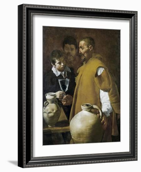 The Waterseller of Seville-Diego Velazquez-Framed Art Print