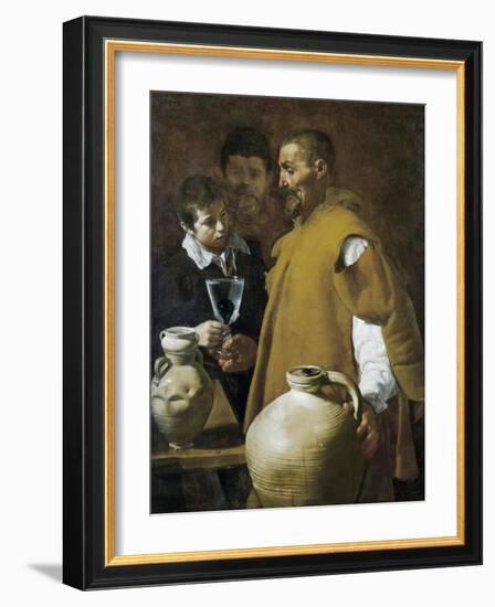 The Waterseller of Seville-Diego Velazquez-Framed Art Print