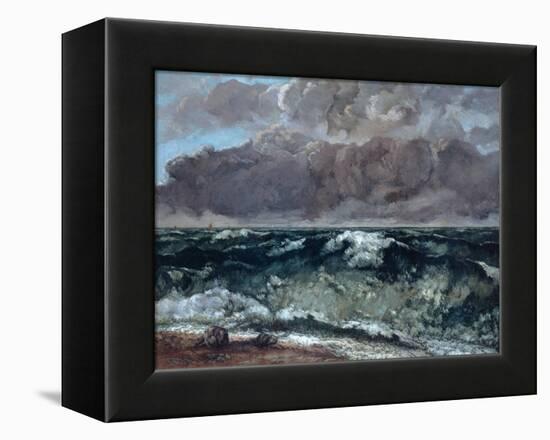The Wave, 1867-1869-Gustave Courbet-Framed Premier Image Canvas