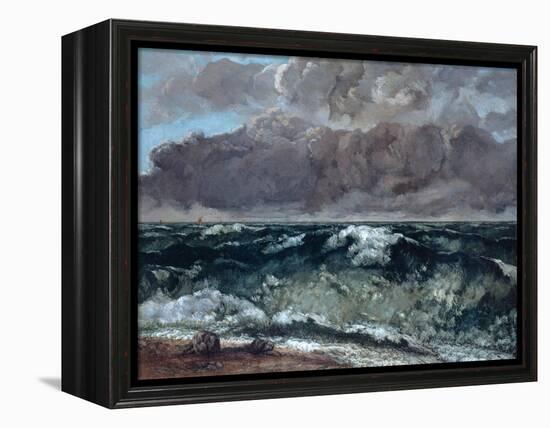 The Wave, 1867-1869-Gustave Courbet-Framed Premier Image Canvas