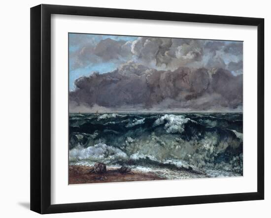 The Wave, 1867-1869-Gustave Courbet-Framed Giclee Print