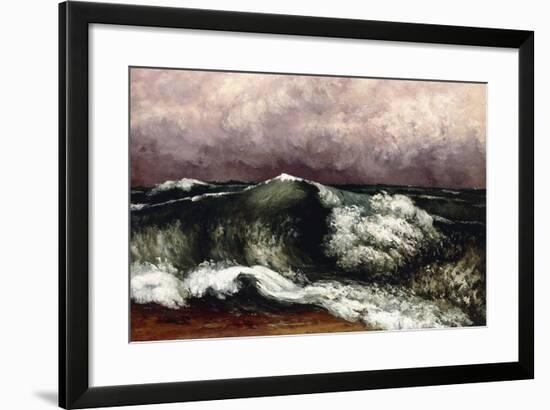 The Wave, 1869-Gustave Courbet-Framed Giclee Print