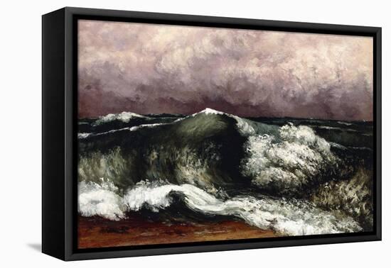 The Wave, 1869-Gustave Courbet-Framed Premier Image Canvas