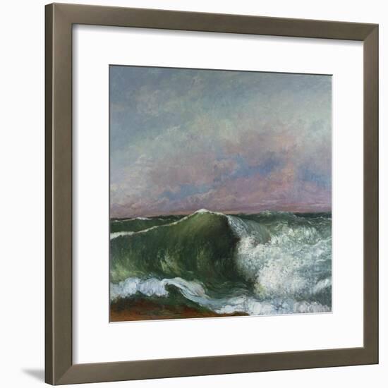 The Wave, 1870-Gustave Courbet-Framed Giclee Print