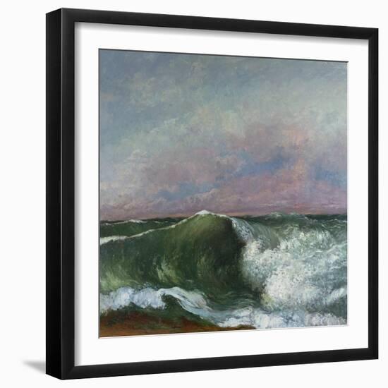 The Wave, 1870-Gustave Courbet-Framed Giclee Print