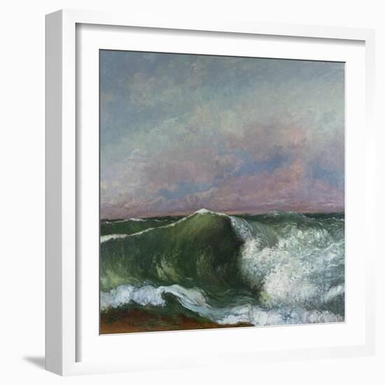 The Wave, 1870-Gustave Courbet-Framed Giclee Print