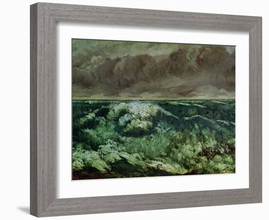 The Wave, after 1870-Gustave Courbet-Framed Giclee Print