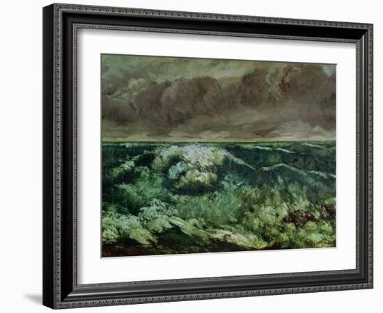 The Wave, after 1870-Gustave Courbet-Framed Giclee Print