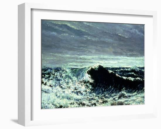 The Wave, C.1869-Gustave Courbet-Framed Giclee Print