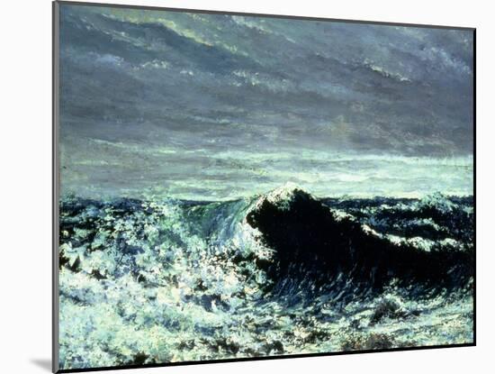 The Wave, C.1869-Gustave Courbet-Mounted Giclee Print