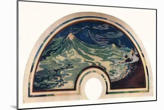 'The Wave', c1914-George Sheringham-Mounted Giclee Print