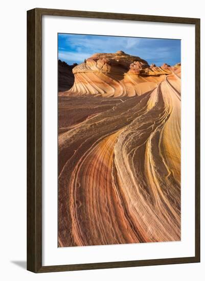 The Wave, Coyote Buttes, Paria-Vermilion Cliffs Wilderness, Arizona-Russ Bishop-Framed Photographic Print