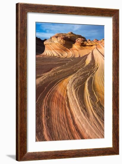 The Wave, Coyote Buttes, Paria-Vermilion Cliffs Wilderness, Arizona-Russ Bishop-Framed Photographic Print