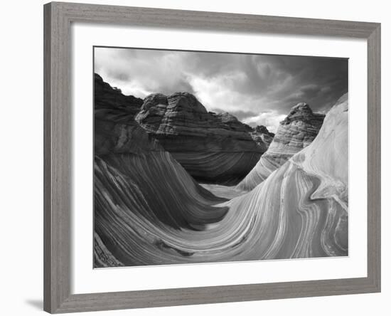 The Wave Formation in Coyote Buttes, Paria Canyon, Arizona, USA-Adam Jones-Framed Photographic Print