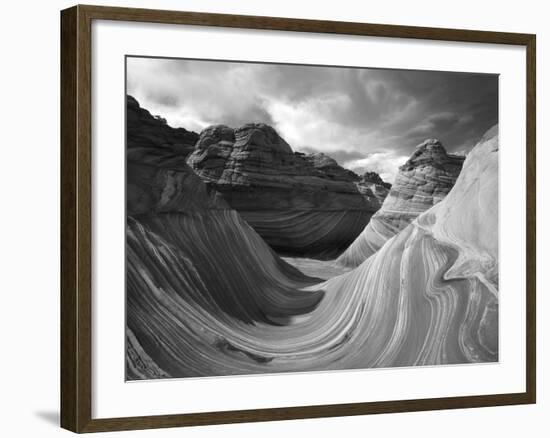 The Wave Formation in Coyote Buttes, Paria Canyon, Arizona, USA-Adam Jones-Framed Photographic Print