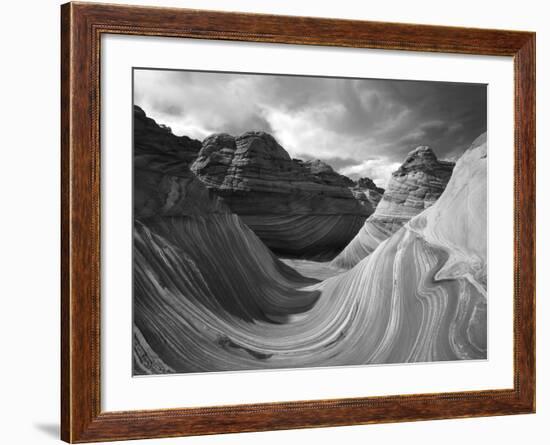 The Wave Formation in Coyote Buttes, Paria Canyon, Arizona, USA-Adam Jones-Framed Photographic Print