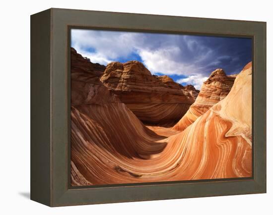 The Wave Formation in Coyote Buttes, Paria Canyon, Arizona, USA-Adam Jones-Framed Premier Image Canvas