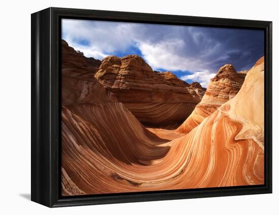 The Wave Formation in Coyote Buttes, Paria Canyon, Arizona, USA-Adam Jones-Framed Premier Image Canvas